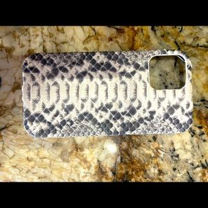 “ genuine python belly snake skin iPhone case .